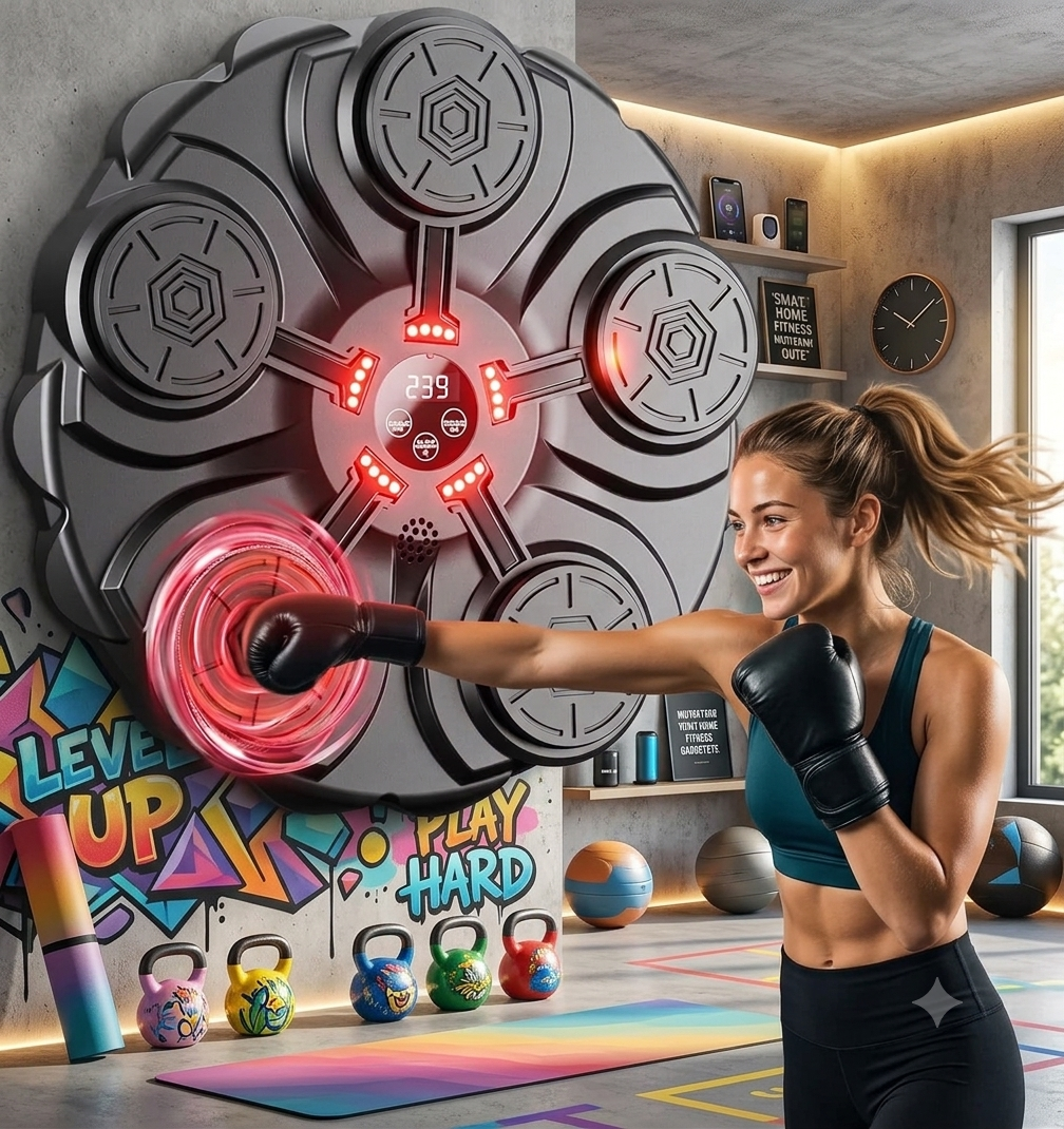 Entrenamiento divertido con máquina de boxeo LED